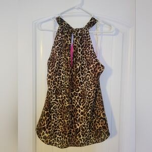 Lilly Pulitzer Hot Pink Top with Gold Script Label